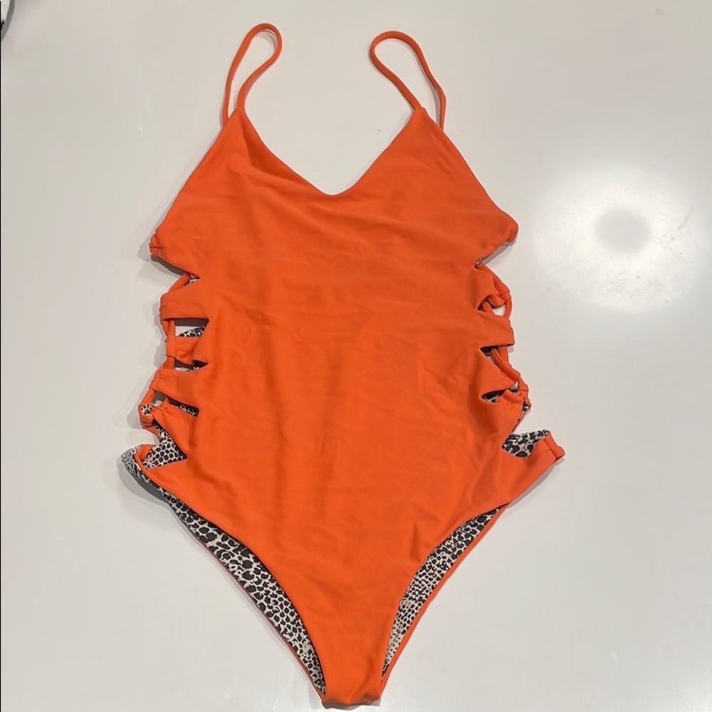 Acacia Orange One-Piece Swimsuit